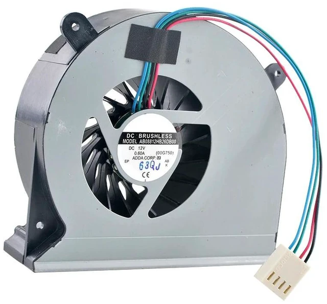 Alt view image 2 of 2 - AB08812HB26DB00 88mm Centrifugal Blower Fan DC12V 0.60A 4-Pin PWM High Speed Dual Ball Bearing Turbo Cooling Fan Replacement for Computer Case, Monitor Electronic Heat Dissipation