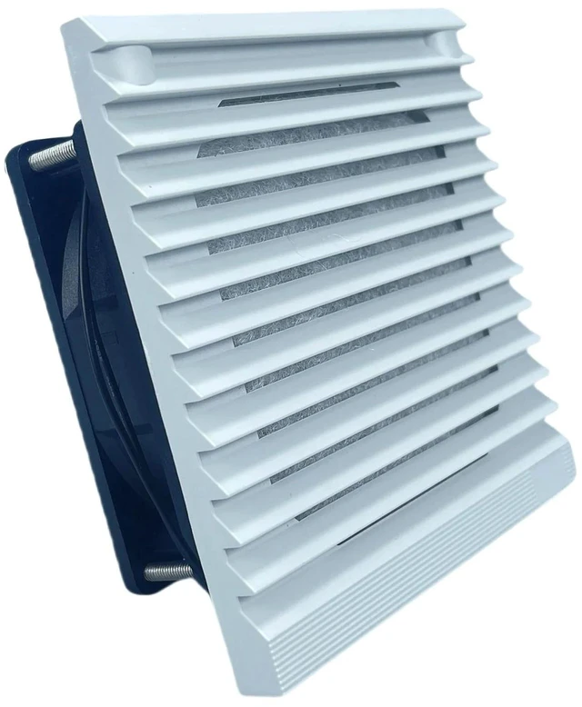 Alt view image 2 of 2 - 802 Ventilation Filter Kit 116x116x52mm DC12V Cooling Fan, Waterproof Dustproof Axial Fan Assembly, Replacement Vent Fan for Server Rack Cabinet Enclosure Heat Dissipation & Dust Protection Repair