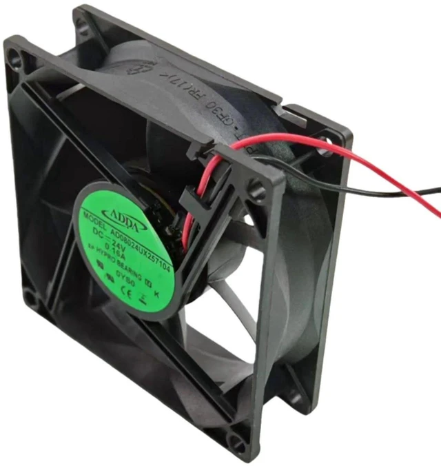 Main image of AD08024UX257104 8025 Axial Cooling Fan, 80x25mm 80mm DC24V Fan, 3600RPM, 45CFM, Ball Bearing Brushless Fan, Replacement Cooling Fan for Industrial Equipment, Inverter and Cabinet Heat Dissipation