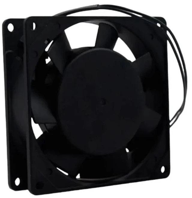 Alt view image 2 of 2 - 0SJ92025HA1 92mm Axial Chassis Cooling Fan, 9225 AC 110V/115V 0.12A Dual Ball Bearing Fan, Replacement Cabinet Axial Fan for Industrial Electrical Cabinet, Inverter and Equipment Heat Dissipation