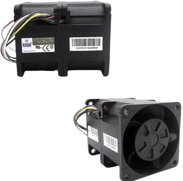 Main image of DFTA0676B2U Industrial Turbine Blower Fan, 60x60x76mm DC12V 3A High Speed Centrifugal Fan, 16000RPM Dual Ball Bearing Turbo Blower, Replacement Cooling Fan for Server Rack, GPU Rack and High-Density