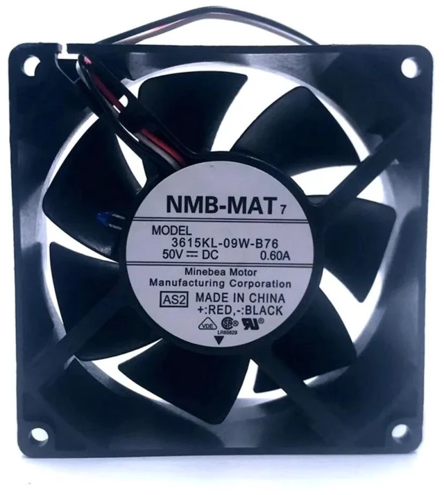 Alt view image 2 of 2 - 3615KL-09W-B76 High Speed Server Axial Cooling Fan, 92mm 9238 DC50V 8200RPM Replacement Fan, Heavy-Duty Industrial Server Chassis Fan for High Density Equipment Heat Dissipation
