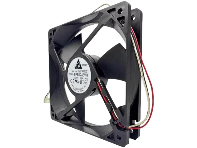Alt view image 2 of 2 - EFB1248VH DC 48V 0.15A Cooling Fan, 120x120x25mm 3400RPM 4 Wire PWM Dual Ball Bearing 75CFM Axial Fan, Replacement Industrial Ventilation Fan for Cabinet, Inverter, Server Equipment