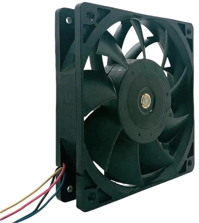 Alt view image 2 of 2 - Replacement THB1248B High Speed Server Cooling Fan, 120x120x38mm 120mm 12cm DC 48V 0.75A 4 Wire PWM Axial Fan for Server, Industrial Cabinet, Inverter Heat Dissipation