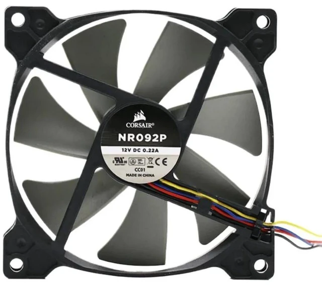 Alt view image 2 of 2 - NP092P 9215 Cooling Fan, 92x92x15mm 92mm DC 12V 4Pin 4-Wire PWM Intelligent Temperature Control Speed Adjustment Axial Fan for PC CPU, Computer Chassis Heat Dissipation