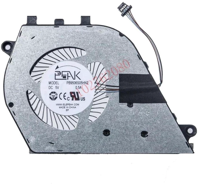 Main image of Replacement CPU Cooling Fan for Dell Vostro 5490,5498 Laptop, PN 0CKNH2 0M638T DFS5K12114262G FM27, DC5V 4Pin PWM Notebook CPU Radiator Fan