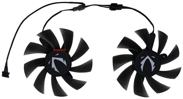 Alt view image 2 of 2 - Replacement KDE2412PMB1-6A Axial Cooling Fan, 120x120x38mm 12CM 12038 DC24V 10.3W 2-Wire Fan for Industrial Cabinet, Server, Power Supply Heat Dissipation