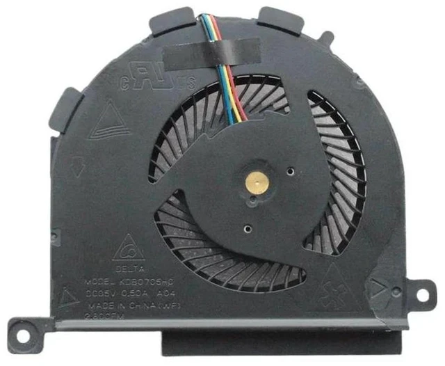 Main image of Laptop CPU Cooling Fan 06YYDG KDB0705HC A04 DC28000EFDL, DC5V 0.50A 2.80CFM Notebook CPU Cooler Replacement Fan for DELL Latitude E5450 UMA Integrated Graphics Laptop CPU Cooling Repair Part