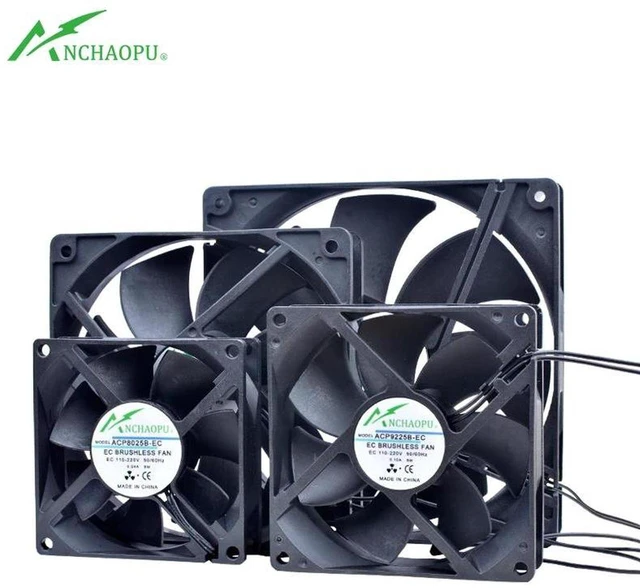 Main image of EC Brushless Axial Cooling Fan, AC 110V 120V 220V 240V Dual Ball Bearing 2 Wires 50x50x20mm 5020 Fan, High Efficiency Replacement Fan for Server Rack Cabinet Heat Dissipation Repair