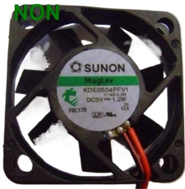 Alt view image 2 of 2 - KDE0504PFV1 Axial Cooling Fan, DC 5V 1.2W 2-Wire 4010 Replacement Fan, MagLev Bearing Small Axial Fan for Server, Inverter, Industrial Equipment Heat Dissipation Repair Parts