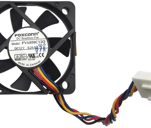 Main image of PVA050C12Q Axial Cooling Fan, 5010 50×50×10mm 5CM DC12V 0.24A 4-Wire PWM Hydraulic Bearing Ultra-Thin Silent Replacement Fan, Adjustable Speed Small Cooler Fan for Heatsink Heat Dissipation Repair