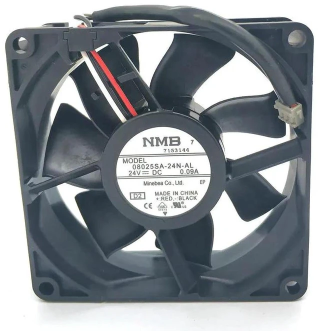 Main image of 08025SA-24N-AL Axial Cooling Fan, 8025 80×80×25mm 8CM DC24V 0.09A 2-Wire Replacement Fan, Low Power Silent Small Industrial Cooler for Inverter, Control Cabinet Heat Dissipation Repair Parts