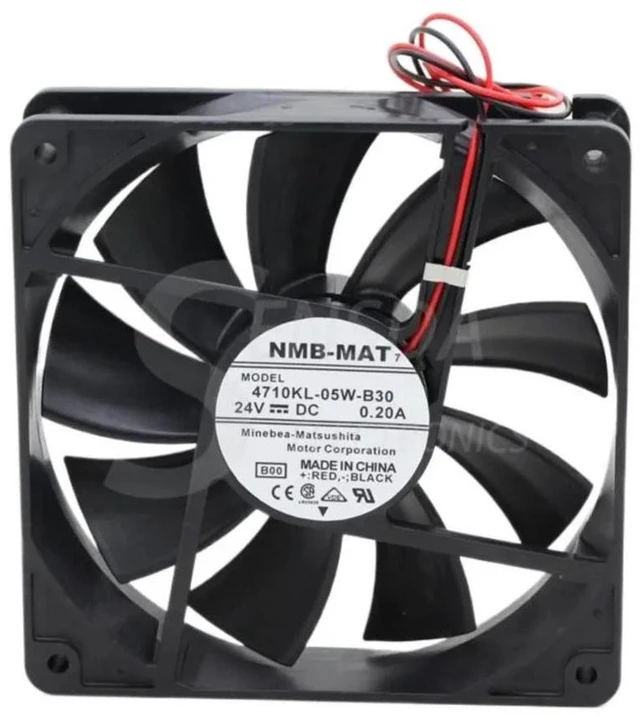 Alt view image 2 of 2 - 4710KL-05W-B30 Axial Cooling Fan, 12025 120mm 12CM DC24V 0.20A 2-Wire Silent Replacement Fan, Industrial Cooler for Server, Inverter Control Cabinet Heat Dissipation Repair Parts