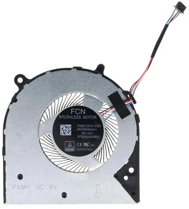 Main image of L23189-001 Laptop CPU Cooling Fan, DC5V 4-Pin PWM Replacement Blower Cooler for HP 14-CK0065ST,14-CK0066ST,14-CM,240 G7,246 G7,14-CF0006DX,14-CF0013DX Series Notebooks Heat Dissipation Repair Parts