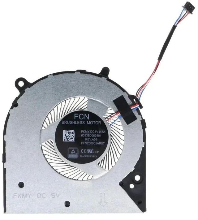 Alt view image 2 of 2 - L23189-001 Laptop CPU Cooling Fan, DC5V 4-Pin PWM Replacement Blower Cooler for HP 14-CK0065ST,14-CK0066ST,14-CM,240 G7,246 G7,14-CF0006DX,14-CF0013DX Series Notebooks Heat Dissipation Repair Parts