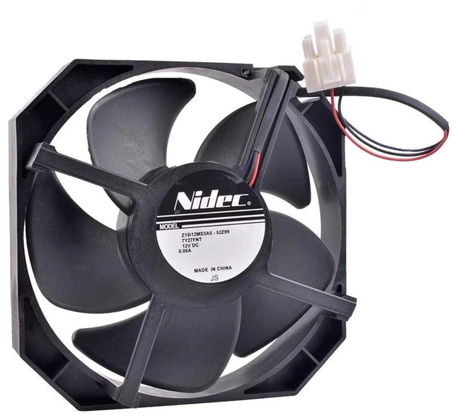 Alt view image 2 of 2 - Z15I12MS3A5-52Z99 Axial Cooling Fan, 150mm 15CM DC12V 0.05A 3-Wire Mini Replacement Fan, Low Noise Cooler for Refrigerator, DIY Electronic Project Heat Dissipation Repair Parts