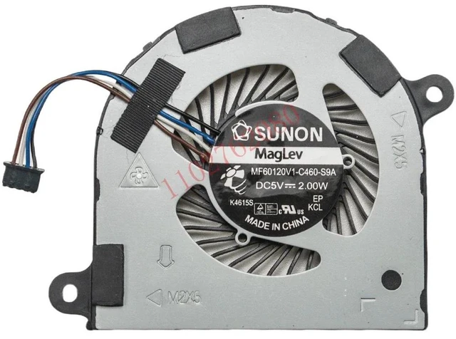 Alt view image 2 of 2 - 02T9GV Laptop CPU Cooling Fan Replacement for Dell Latitude 14 7480,7490,7491,P73G,E7480,E7490 Series Notebook, DC5V 0.4A 4-Pin PWM Internal Slim Blower Cooler Fan for Processor Heat Dissipation