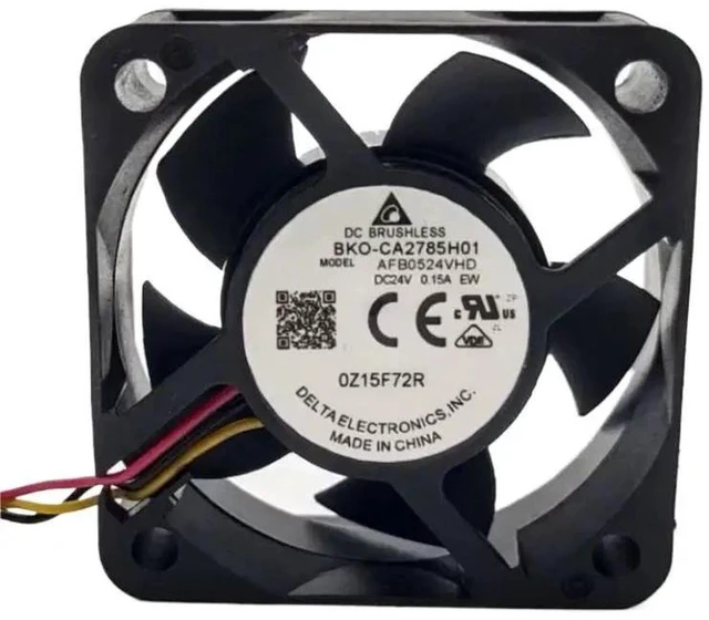 Alt view image 2 of 2 - AFB0524VHD 5020 Cooling Fan 50x50x20mm DC24V 0.15A Dual Ball Bearing with Speed Sensor, Replacement Fan for Inverter Industrial Equipment Heat Dissipation