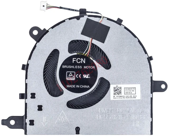 Alt view image 2 of 2 - 5F10S13906 Laptop CPU Cooling Fan, Replacement Notebook Cooler Compatible with IdeaPad 5-15ARE,5-15ITL05,5-15ALC05 Series