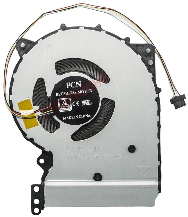 Main image of DFS561405PLOT Laptop CPU Cooling Fan, Notebook Cooler Replacement Fan Compatible with ASUS X507, X507LA, X507MA, X507UA, X507UB, X507UF