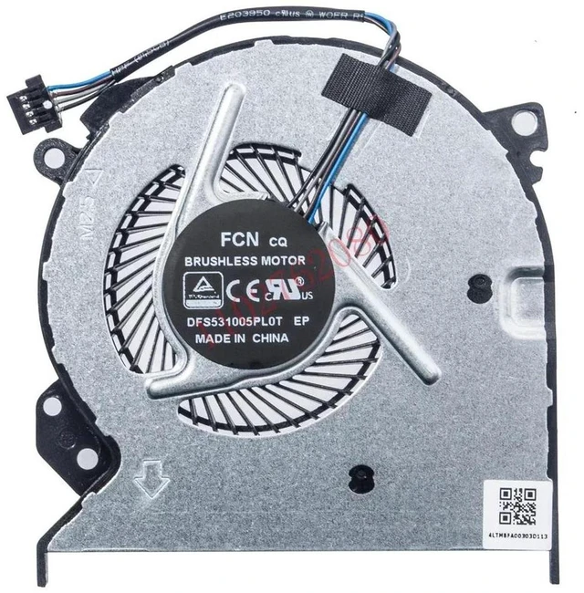 Main image of L03613-001 Laptop CPU Cooling Fan, Notebook Cooler Replacement Fan Compatible with HP ProBook 440G4,445G4,440G5,HSN-Q08C,HSTN-Q04C Series