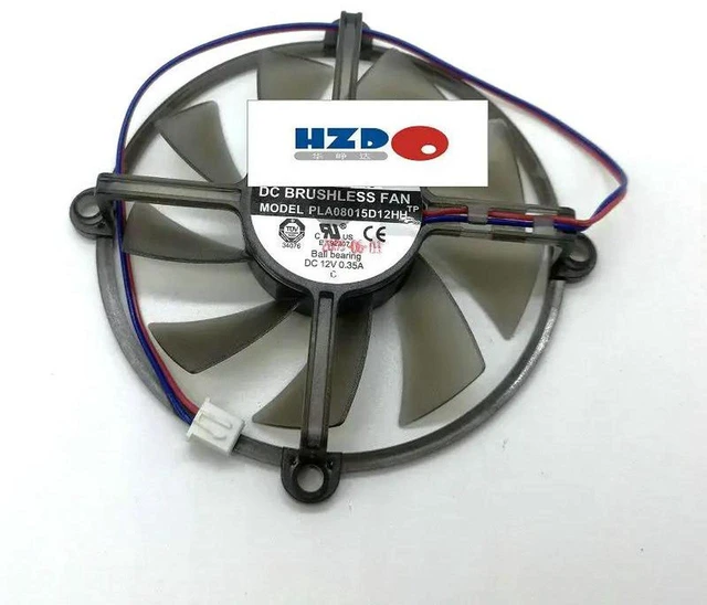 Main image of PLA08015B12HH Frameless Graphics Card Cooling Fan, DC12V 0.35A 4-Pin PWM Replacement Fan for HD4830, GTS450, GTS250, 9600GT VGA Video Card