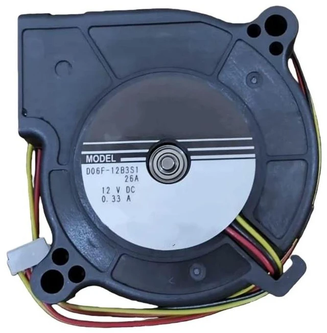 Main image of D06F-12B3S1 6025 Turbo Blower Cooling Fan, 60×60×25mm 60MM DC12V 0.33A 3-Wire Mini Turbine Fan Replacement for Projector and Industrial Equipment Heat Dissipation