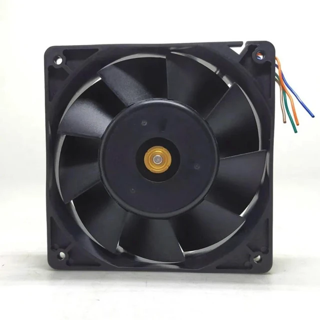 Alt view image 2 of 2 - DV12038B12H Ultra High Speed Cooling Fan, 120x120x38mm 120mm DC12V 4-Wire PWM Axial Fan, Replacement Fan for Mining Rig, Computer Chassis and Industrial Heat Dissipation