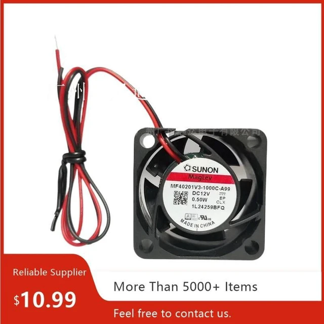 Alt view image 2 of 2 - MF40201V3-1000C-A99 Mini DC Cooling Fan, 40x40x20mm 4020 Size DC12V 0.46W Rifle Bearing Axial Switch Fan, Replacement Fan for Small Electronic Devices and CPU Cooler