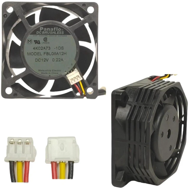 Main image of FBL06A12H Brushless DC Cooling Fan, 60x60x25mm 6025 Size DC12V 0.22A Dual Ball Bearing 4-Wire PWM Axial Fan, Replacement Cooler for Mini PC and SFF Chassis