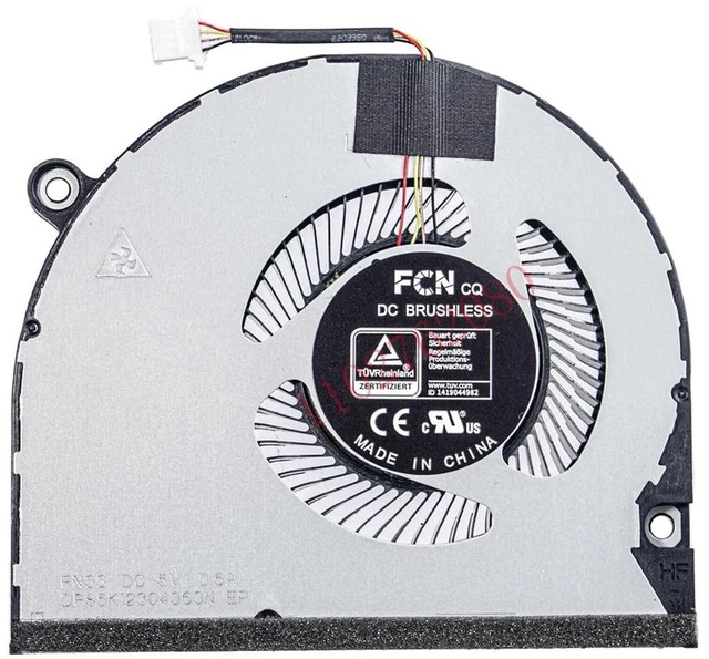 Alt view image 2 of 2 - CPU Cooling Fan 23.AU6N2.001 DC28000W4F0 DFS5K12304363N-FN33, Replacement Notebook Cooler Fan for SFX14-41G X14, SFX14-14G, S3X, SF314-510G Series Laptop, Internal Heat Dissipation Repair Spare Part