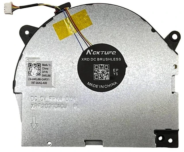 Alt view image 2 of 2 - DFS5M325063B11 Laptop CPU Cooling Fan, Replacement Notebook Cooler for Lenovo Legion Y540-15IRH 81SX, Y7000-2019 81SX 81NS GTX1660Ti Series, Internal CPU Radiator Fan Replacement Part