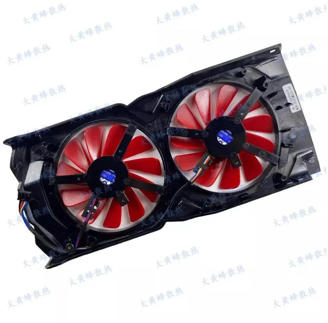 Main image of GPU Cooling Fan with Frame Shroud Assembly, Replacement VGA Cooler Housing & Fan Kit for RX570, RX580 2048SP Graphics Card, High Airflow Quiet Video Card Cooling Replacement Parts