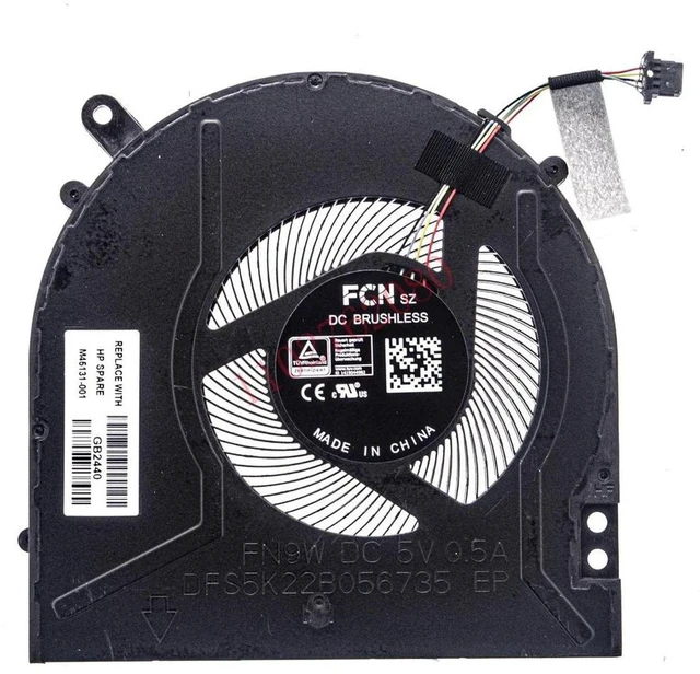 Main image of Laptop CPU Cooling Fan M45131-001, Replacement Notebook Internal Cooler for HP Pavilion X360 15-ER Series TPN-W147, Quiet 4-Pin PWM Radiator Fan for 15-ER Convertible Laptop Repair Parts