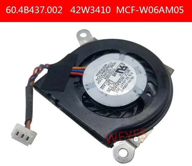 Alt view image 2 of 2 - Laptop Cooling Fan DC5V 0.2A 3-Pin Replacement Fan Compatible with ThinkPad X61, X61S, Part 42X3806,42W3410,60.4B437.001,60.4B437.002,MCF-W06AM05,Notebook Internal CPU Cooler Repair Part