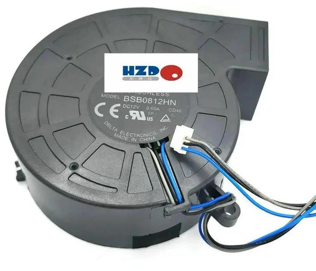 Main image of BSB0812HN-CD46 8028 DC12V 0.6A 3-Wire Blower Fan, Replacement Internal Projector Cooling Blower, 80x80x28mm Mini Centrifugal Fan for Projector Heat Dissipation Repair Parts