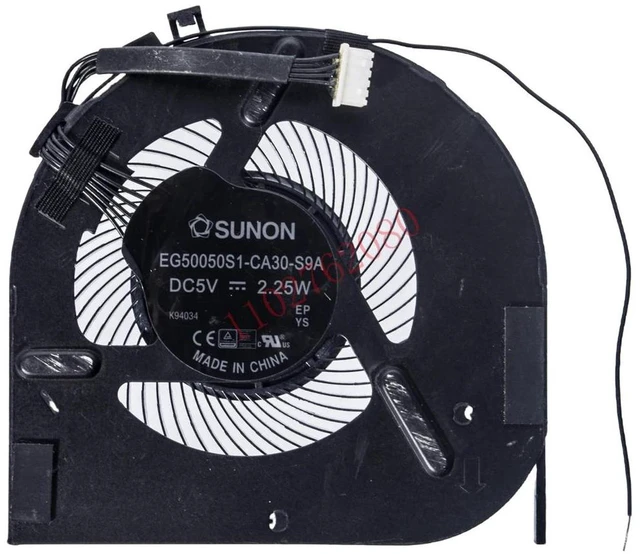 Alt view image 2 of 2 - Laptop CPU Cooling Fan EG50050S1-CA30-S9A DC5V 2.25W for ThinkPad T470 T480 Series Notebooks, Replacement Internal Notebook CPU Cooler Fan Heat Dissipation