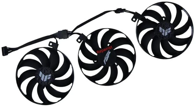 Main image of 3 Pack Graphics Card Cooling Fans PLD09210S12H, Replacement VGA Cooler Fan Set for RTX 3060 12G V2 GAMING and RTX 3070 Ti V2 OC, Video Card Heat Dissipation Repair Spare Parts