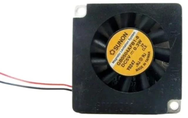 Alt view image 2 of 2 - 4007 Aluminum Centrifugal Blower Fan GB0504AFB1-8, DC5V 0.3W Compact Replacement Turbine Fan for Small Electronic Devices, Instrument Internal Heat Dissipation