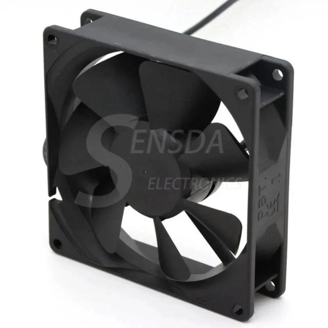 Alt view image 2 of 2 - 92mm 9cm Axial Cooling Fan KD1209PTB2, DC12V 48CFM 2600RPM PBT Plastic Square Fan, Replacement Heatsink Fan for PC Chassis, Power Supply and Electronic Equipment Heat Dissipation