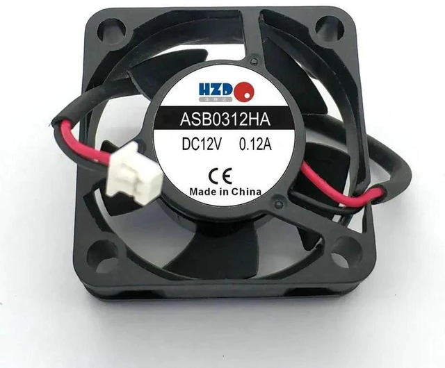 Main image of 30x30x10mm 3010 Mini Axial Cooling Fan ASB0312HA, DC12V 0.12A 2-Wire 3CM Small Replacement Fan, Slim Tiny Fan for Notebook, Mini Projector, Small Embedded Electronic Device Heat Dissipation