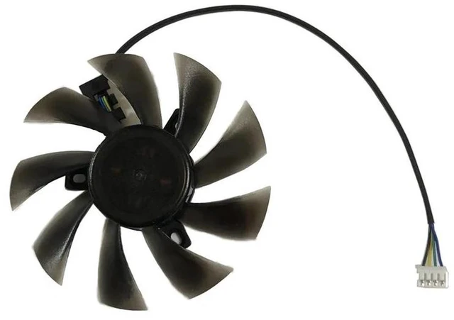 Alt view image 2 of 2 - 30x30x10mm 3010 Mini Axial Cooling Fan ASB0312HA, DC12V 0.12A 2-Wire 3CM Small Replacement Fan, Slim Tiny Fan for Notebook, Mini Projector, Small Embedded Electronic Device Heat Dissipation