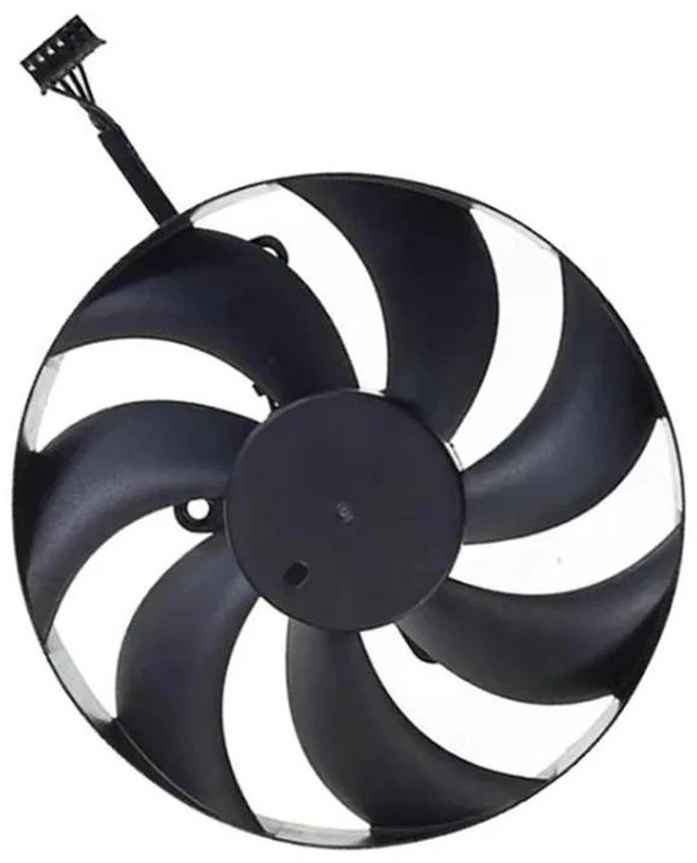 Alt view image 2 of 2 - Single Graphics Card Cooling Fan CF1015U12D, Replacement VGA Cooler Fan Compatible with RTX 4090 OC, RX 7900 XT, RX7900XT 20G OC Video Cards, GPU Heat Dissipation Repair Spare Part