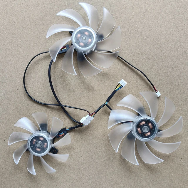 Alt view image 2 of 2 - Graphics Card Cooling Fan FD10015H12D, Replacement VGA Cooler Fan for RX 6700 XT 12G, RX 6800 XT, RX 6950 XT 16GB Graphics Cards, Video Card Heat Dissipation Repair Spare Part