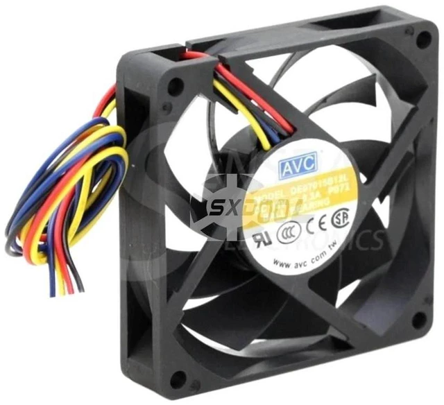 Main image of 70x70x15mm 7015 PWM Axial Cooling Fan DE07015B12L, 7CM Square Replacement Fan for CPU Cooler, Compact Slim PWM Fan for Desktop Heatsink, Small Chassis, Embedded Electronic Equipment Heat Dissipation