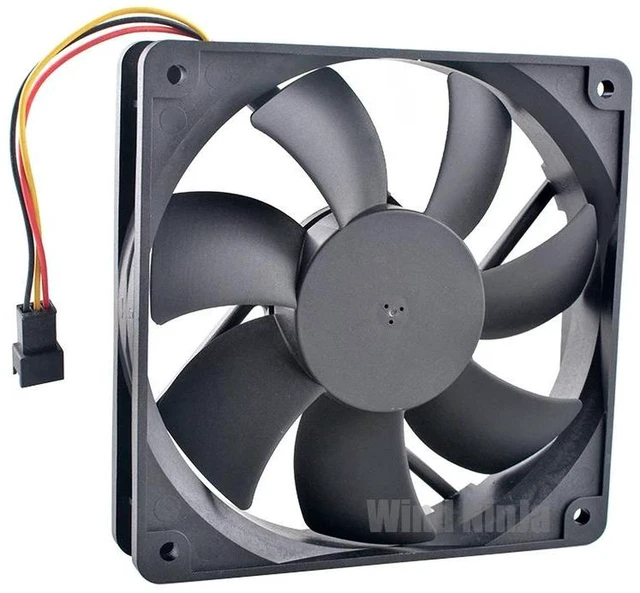 Alt view image 2 of 2 - 25x25x10mm 2510 Axial Cooling Fan D02X-05TS1 01, DC5V 0.05A 2-Wire Mini Square Heatsink Fan, Replacement Tiny Cooling Fan for Small Embedded Devices, Micro Controller, Compact Electronic Equipment Hea