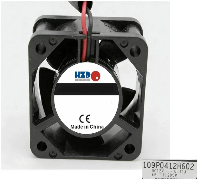 Main image of 40x40x20mm 4020 Axial Cooling Fan 109P0412H602, DC12V 0.11A 4CM Heatsink Fan, Available in 2-Wire and 3-Wire for Industrial Control, Embedded Equipment Heat Dissipation