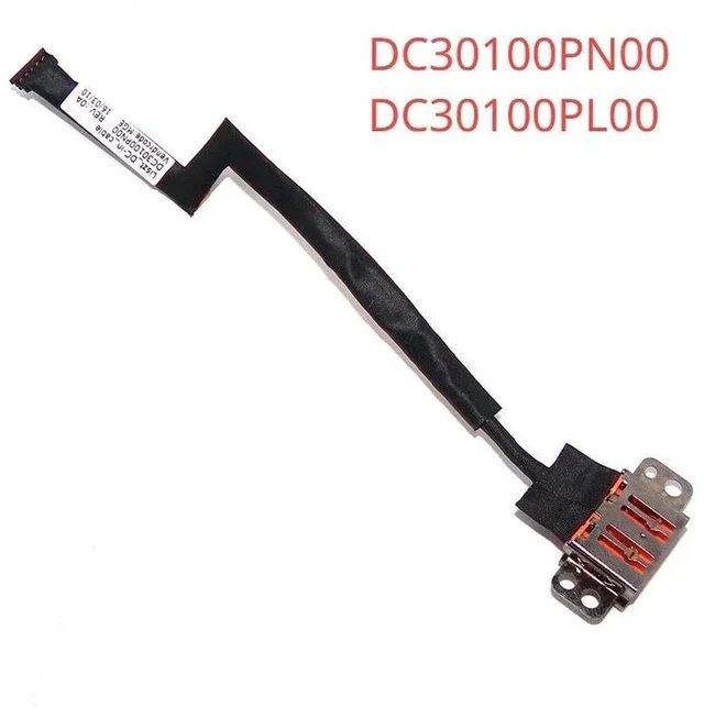 Main image of Laptop DC Power Jack Charging Port Cable Harness DC30100PN00 DC30100PL00, Replacement DC-IN Socket Wire for Lenovo Yoga 900-13ISK Notebook, Fix Loose Jack, No Power, Intermittent Charging Issues