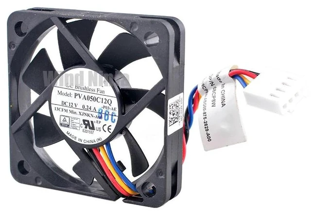 Alt view image 2 of 2 - 60x60x25mm 6025 PWM Cooling Fan PF60251BX-Q070-S99, DC12V 3.78W 4-Wire Replacement Fan for CPU Cooler, Small Chassis and Embedded Equipment Heat Dissipation