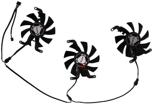 Main image of GPU Cooling Fan T128015SM CF8015H12S, Replacement VGA Cooler for XFX RX6650XT, RX6600XT, RX6600 XT Overseas Edition 8G V2 OC Desktop Graphics Card Heat Dissipation Repair